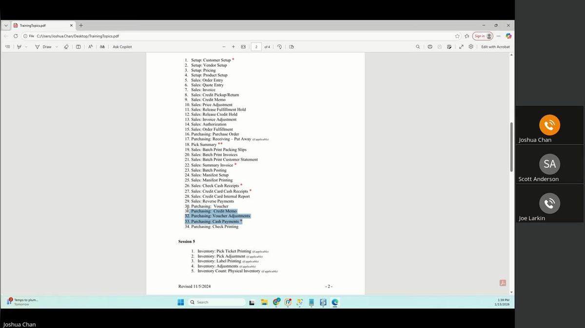 1-13-2026 CR, CP, Reports