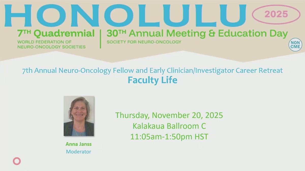 Early Career Retreat Faculty Life - 11.05-12.25