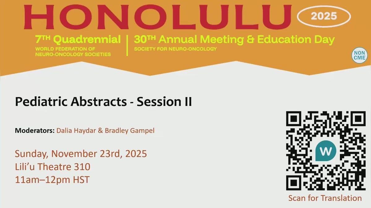 Pediatric Abstracts - Session II - 11.00-12_00