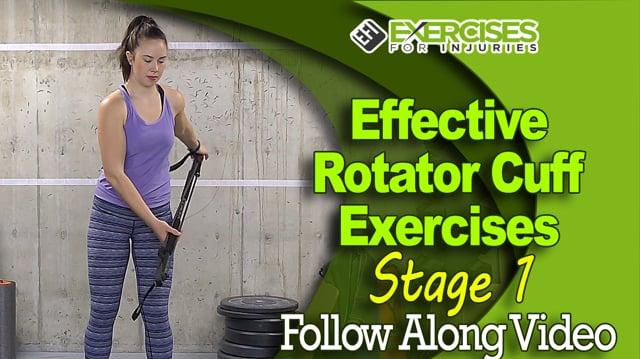 Effective Rotator Cuff Exercises - Stage 1 - Follow Along Video