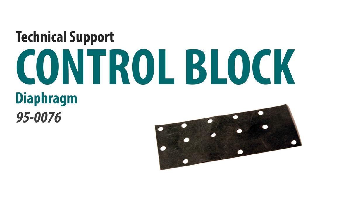 Replace the Control Block Diaphragm [66-4006]