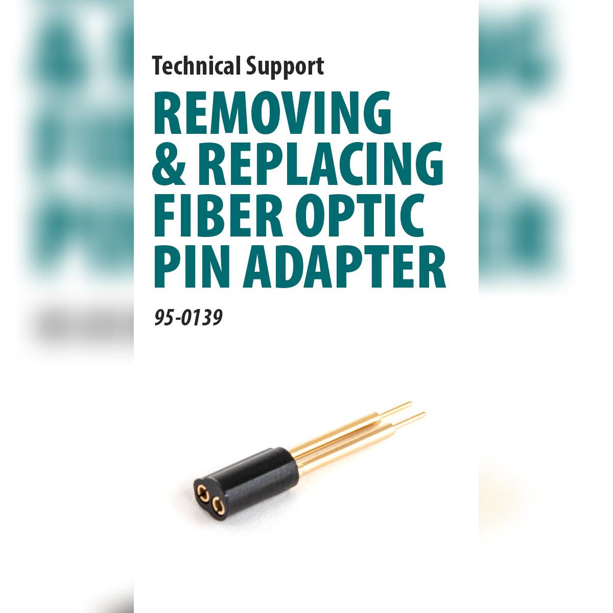 Removing and Replacing Fiber Optic Pin Adapter [66-4033]