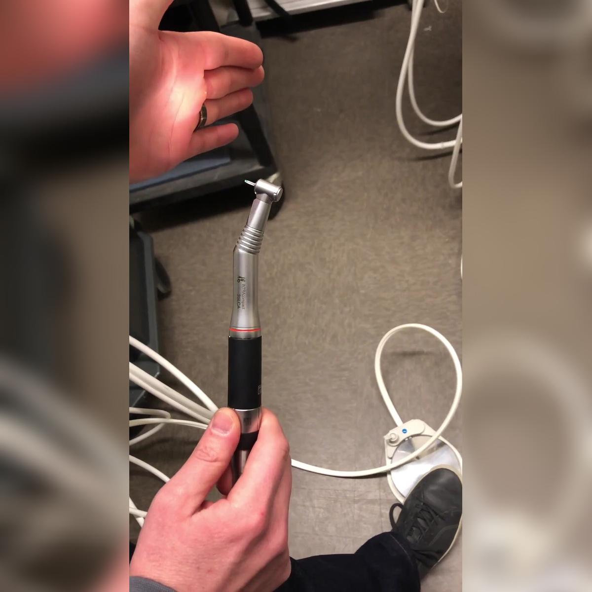 Testing Kavo coupler Fiber Optic light