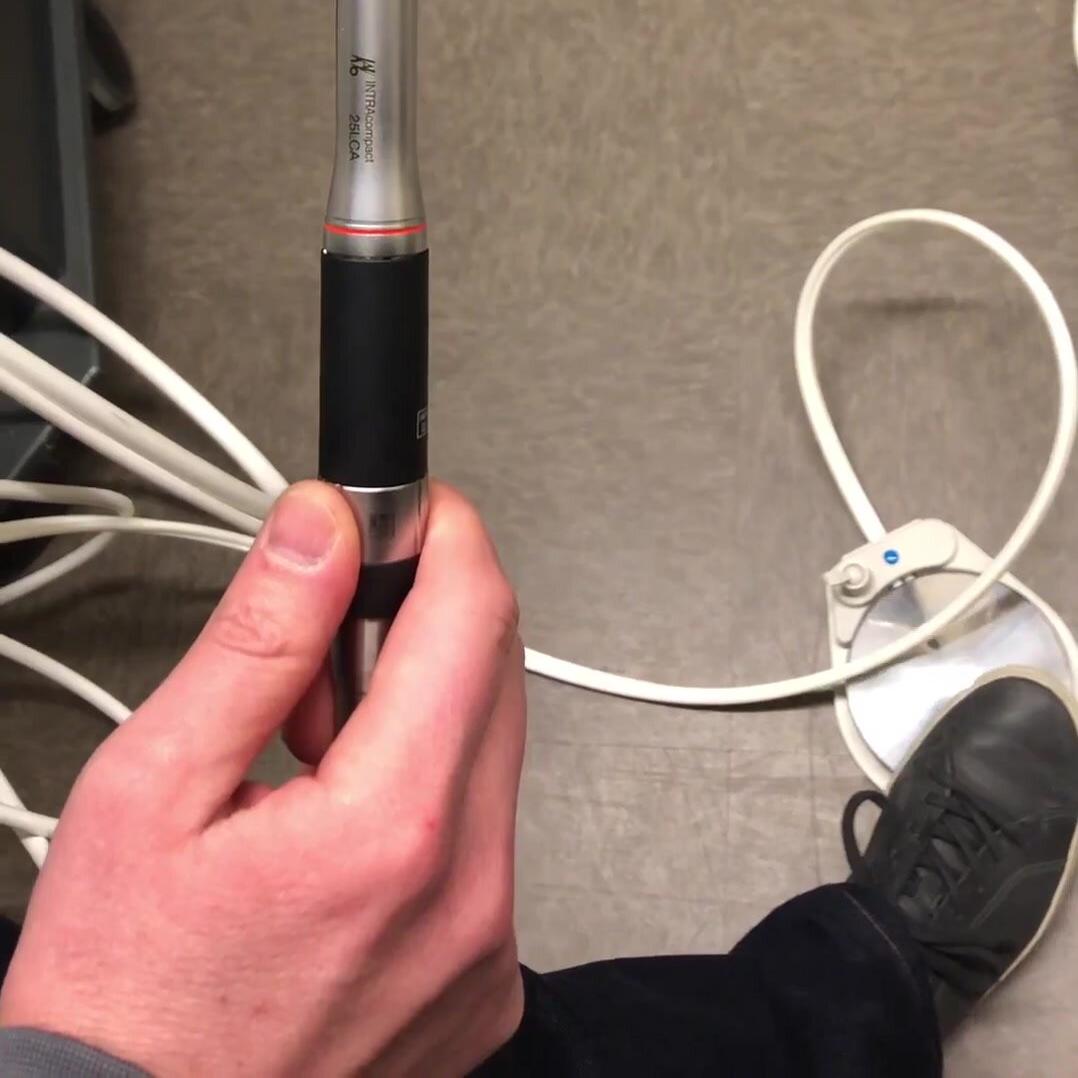 Testing Kavo coupler Fiber Optic light