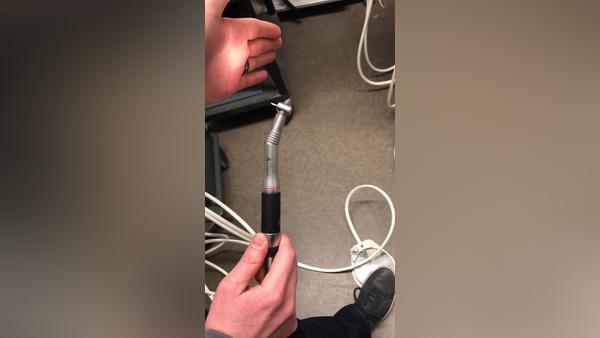 Testing Kavo coupler Fiber Optic light