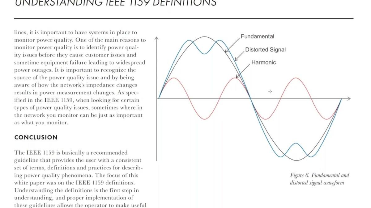 Ask A Pro: Understanding IEEE 1159 Definitions