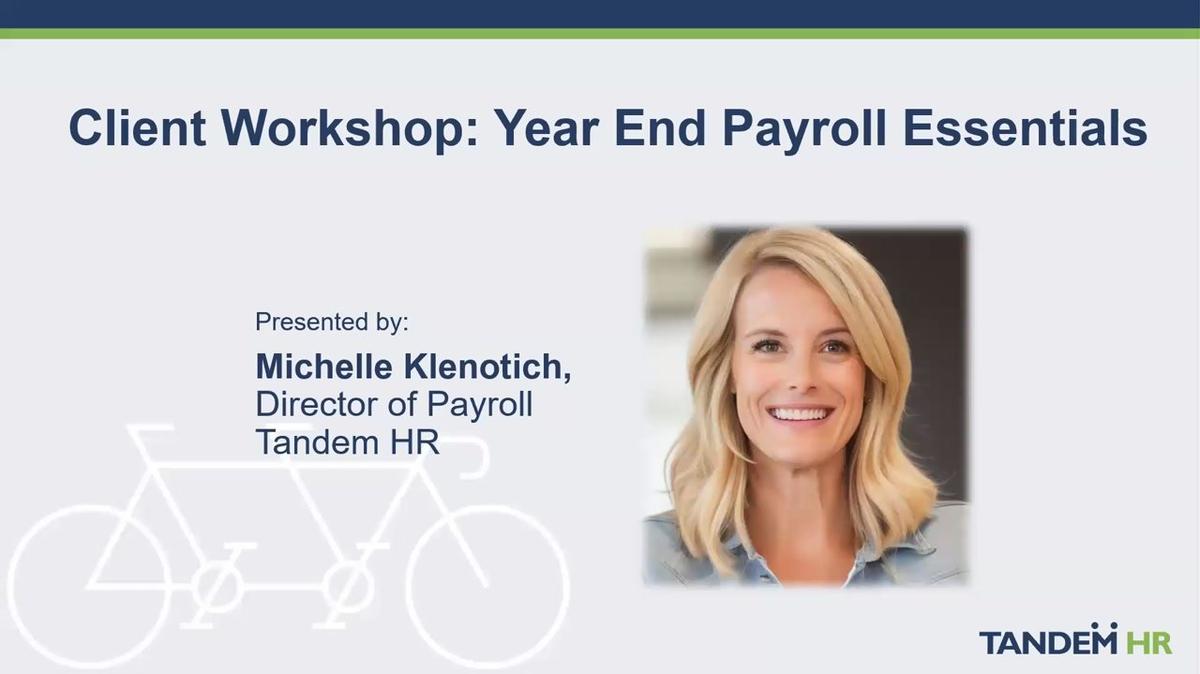 Client Workshop - End of Year Payroll Essentials