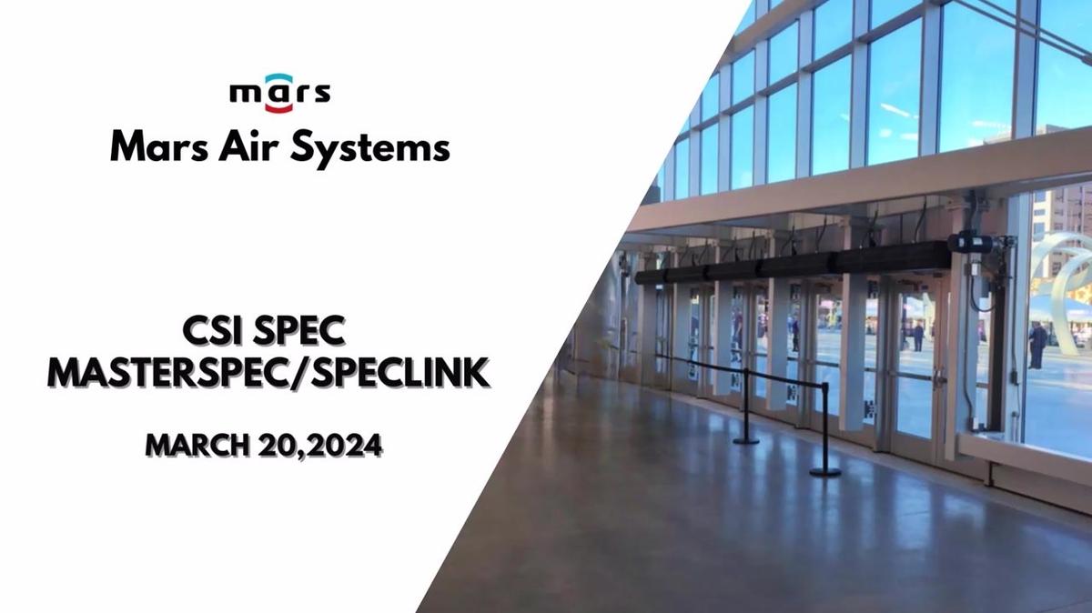 3-20-2024 CSI Spec Masterspec SpecLink