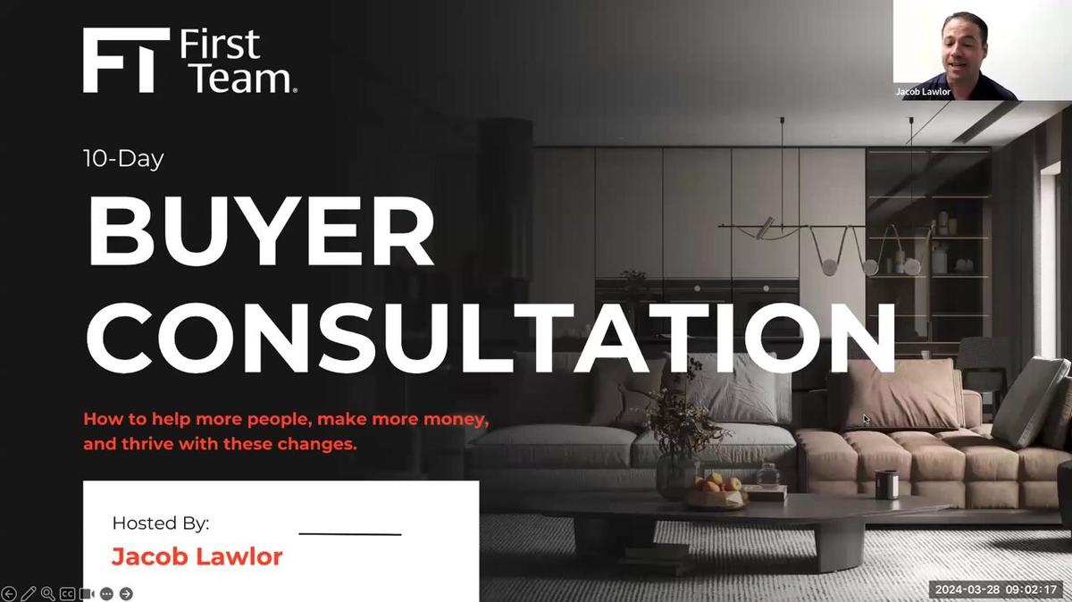 The Buyer Consultation 10-Part Series (4 of 10) w/Jacob Lawlor (3-28-24)