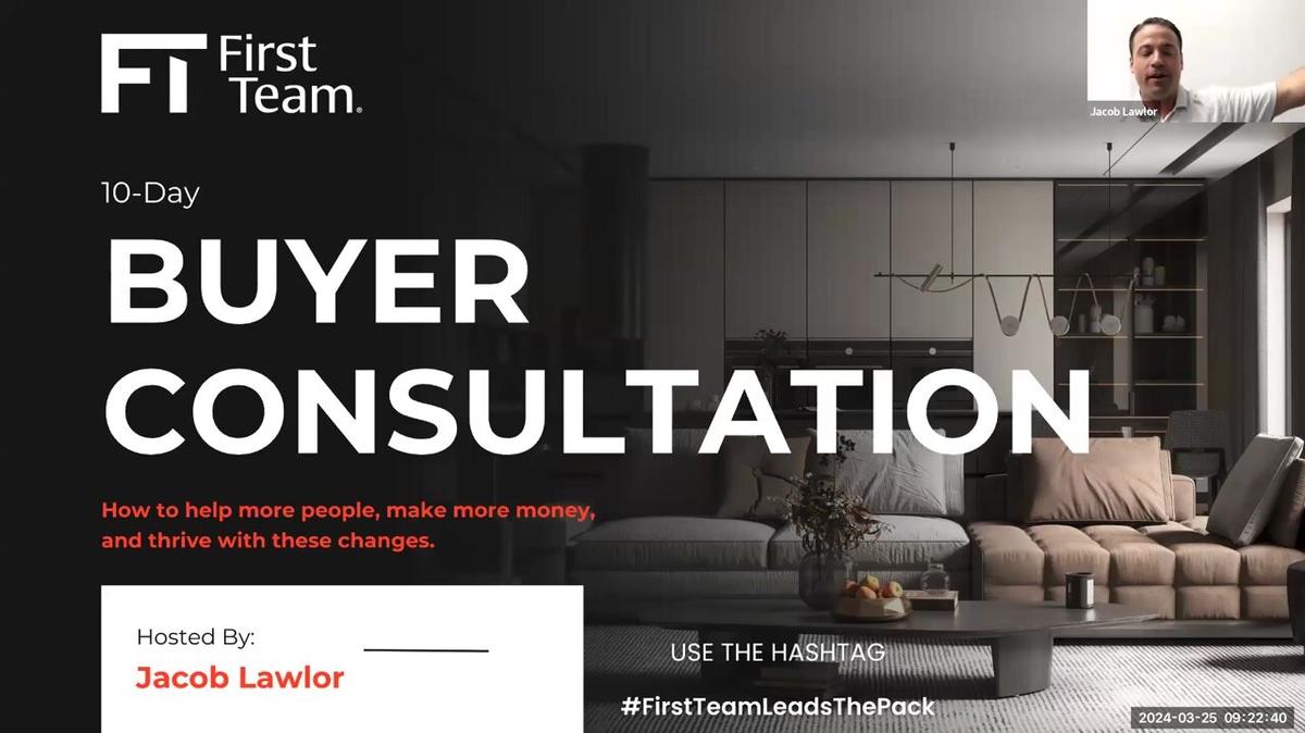 The Buyer Consultation 10-Part Series (1 of 10) w/Jacob Lawlor  (3-25-24)