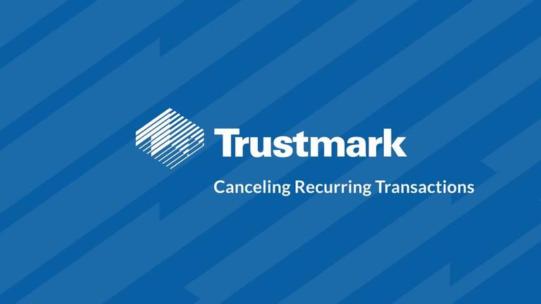 Cancelling Recurring Transactions