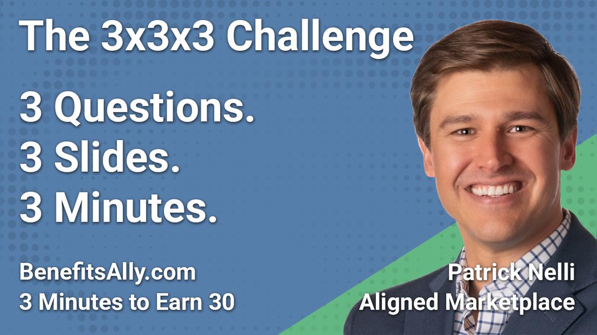 Aligned Marketplace - 3x3x3 Challenge with Patrick Nelli
