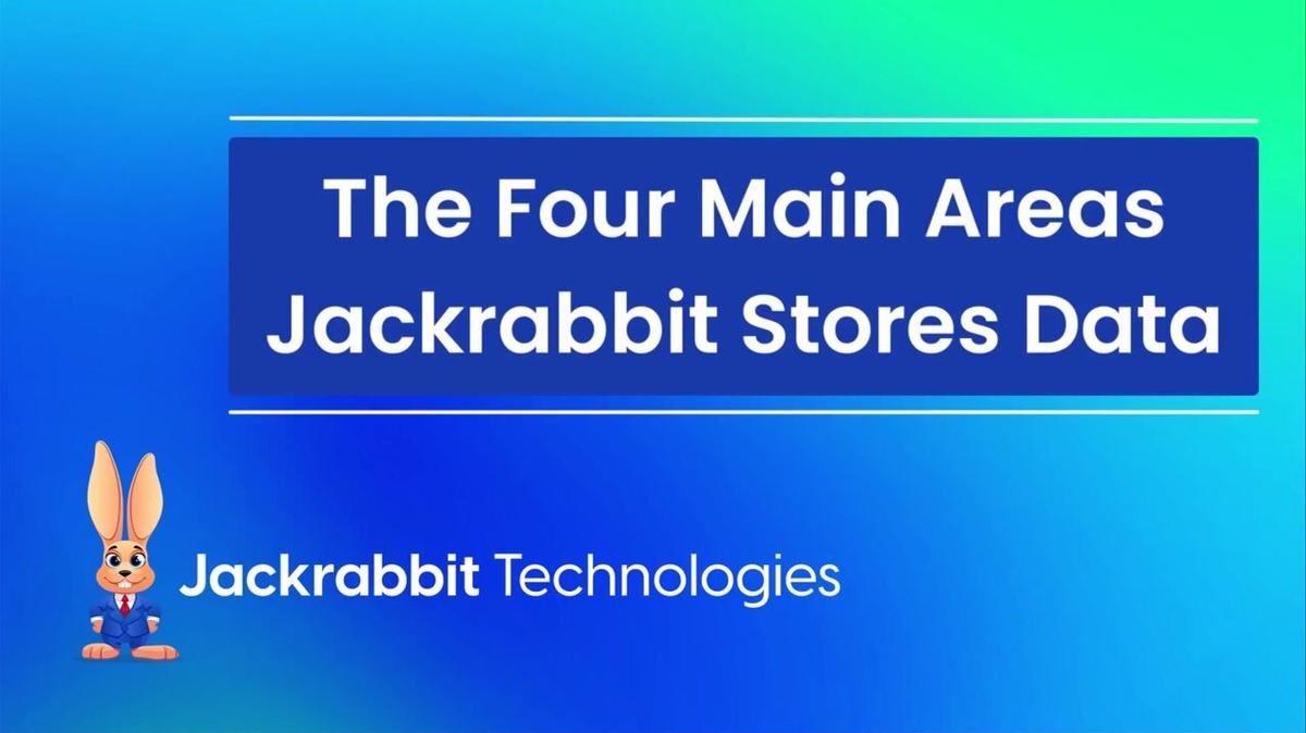 The Four Main Areas Jackrabbit Stores Data