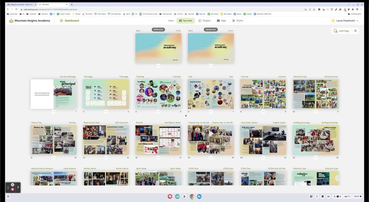 Yearbook: Pre-made Spreads - Video2