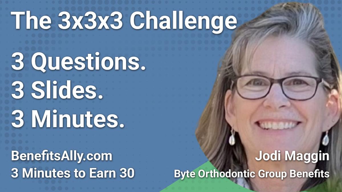 Byte Orthodontic Group Benefits - 3x3x3 Challenge with Jodi Maggin