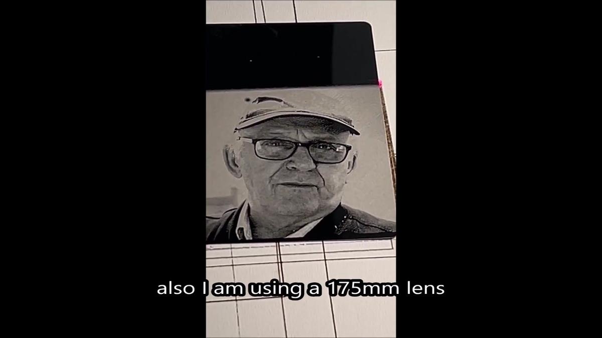 photograph for engraving with a fiber laser