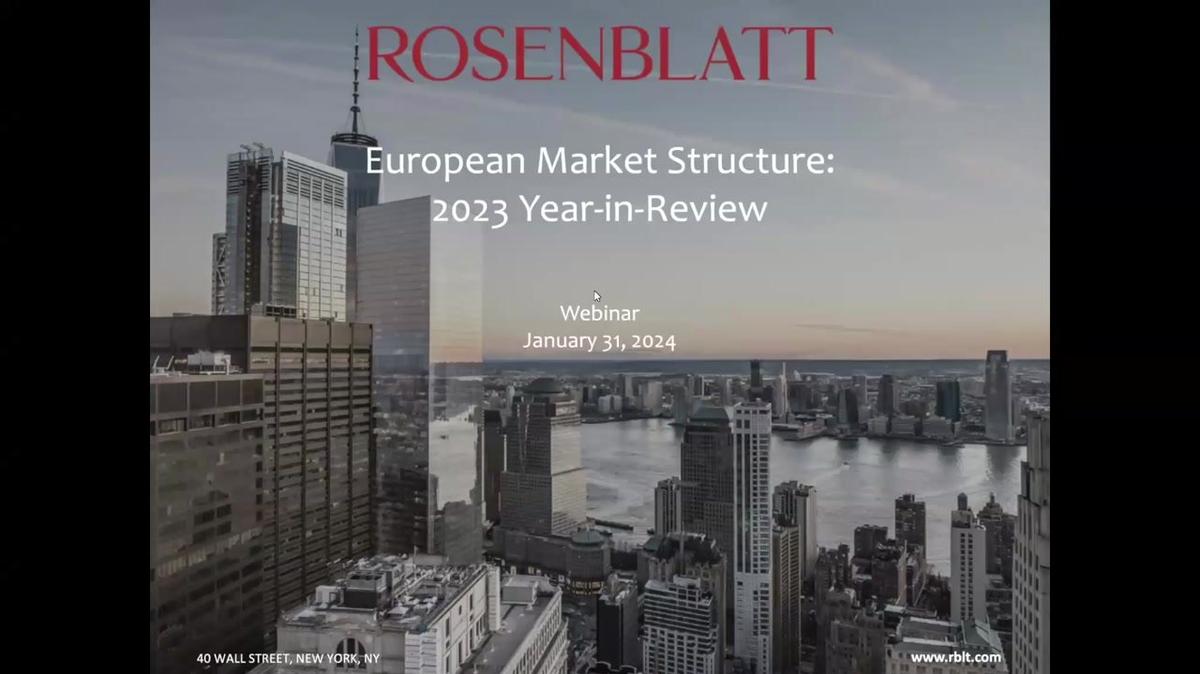 Market Structure 2023 Year-in-Review: Europe