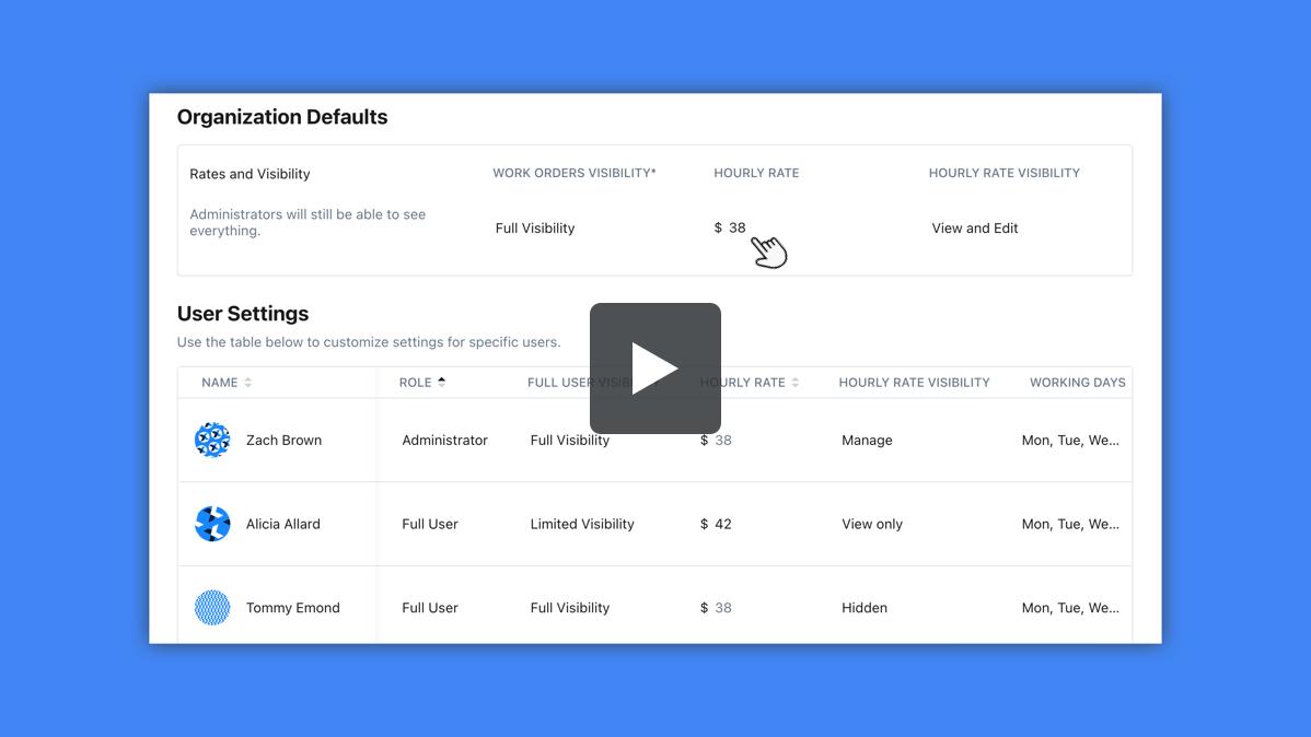Configuring Hourly Rates Video Library
