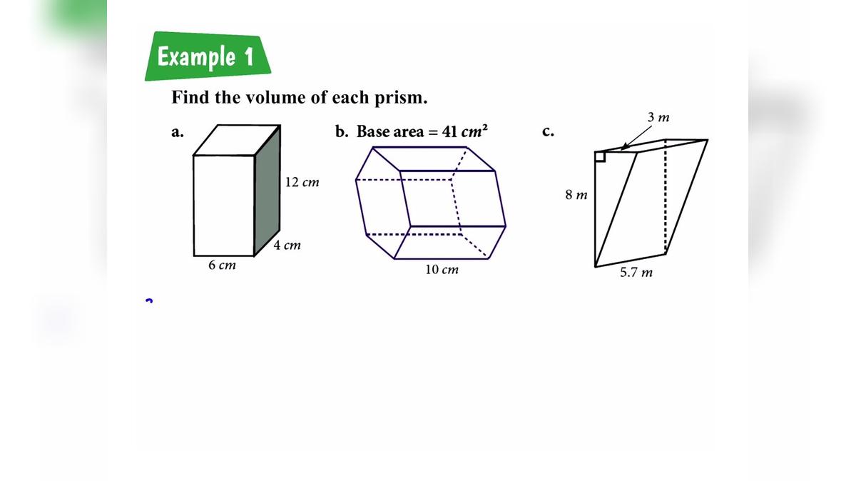 Lesson 2.9.4 Volume of Prisms and Pyramids R1
