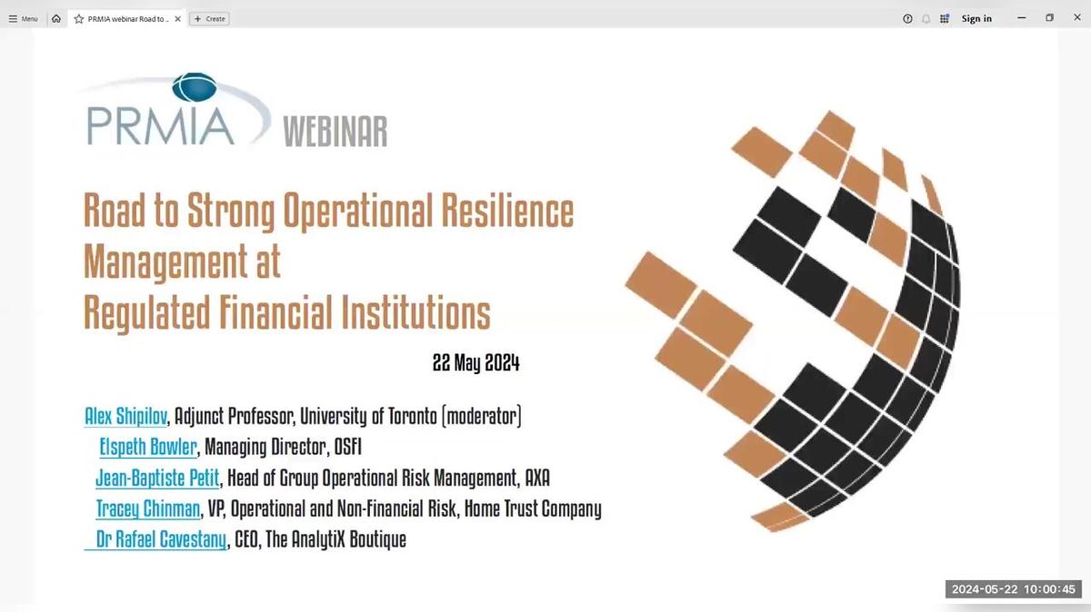 Road to Strong Operational Resilience at Regulated FIs