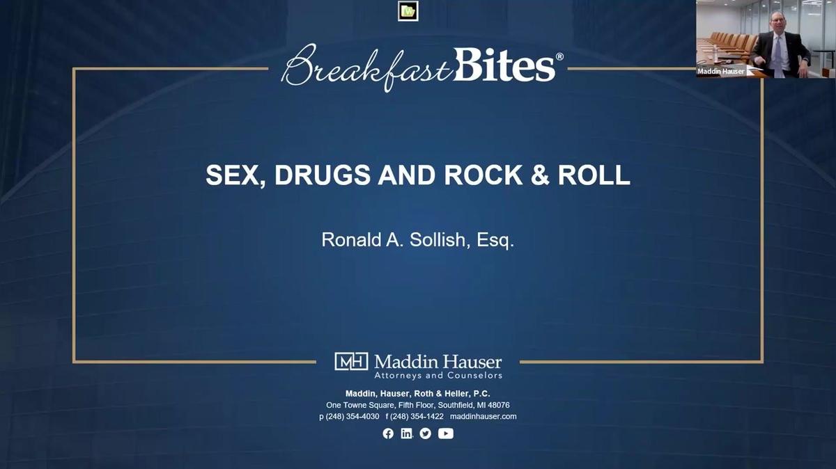 Maddin Hauser's Breakfast Bites: Sex, Drugs and Rock & Roll