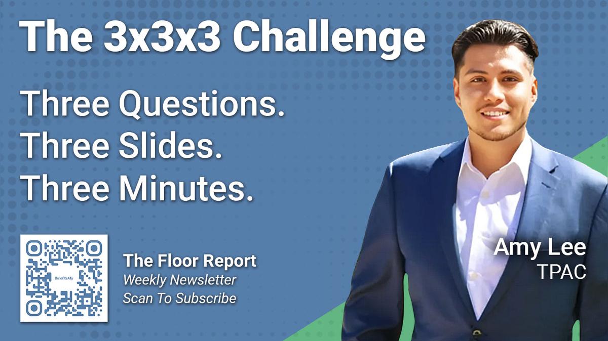 Lane Health - 3x3x3 Challenge with Arturo Serrano