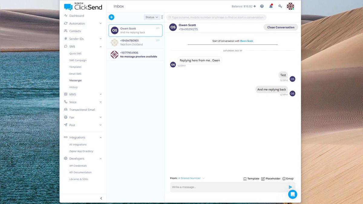 ClickSendDemo