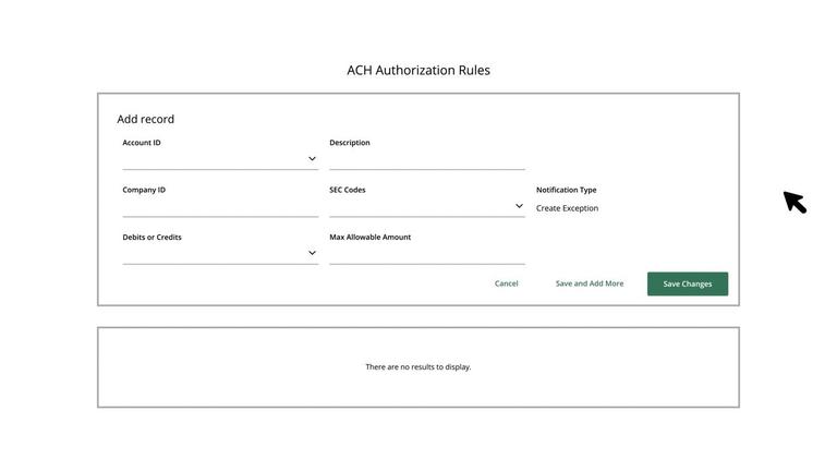 ACH Authorization Rules