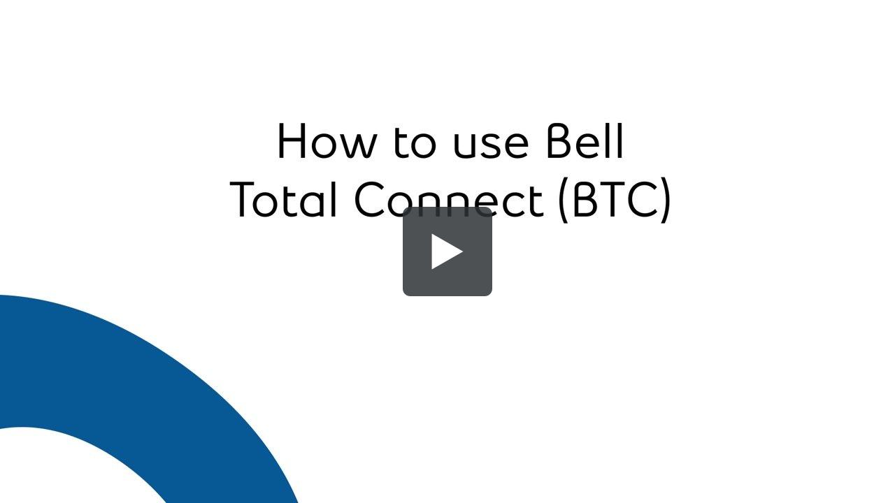Bell Total Connect - Setup a Call Manager | Bell