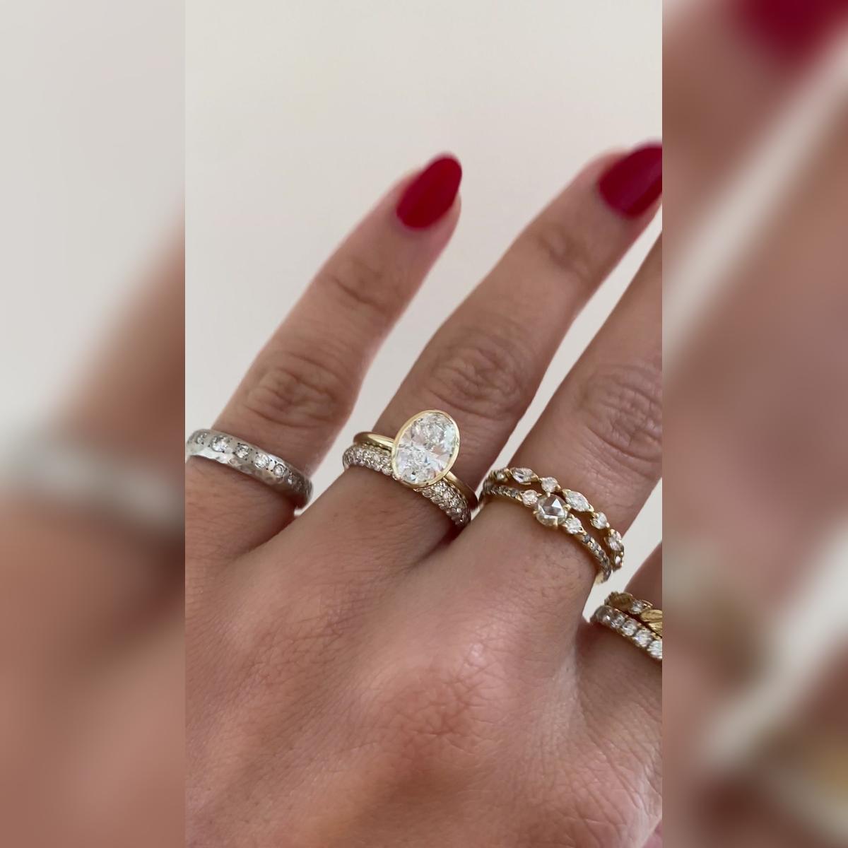 Katie Oval Wedding Band Pairings