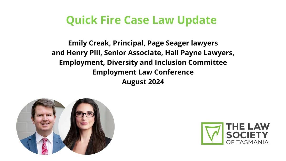 2024 Employment Law Quick Fire Case Law Update