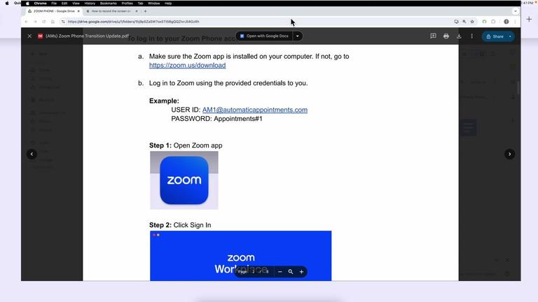 (AM) Zoom Phone Transition Walkthrough