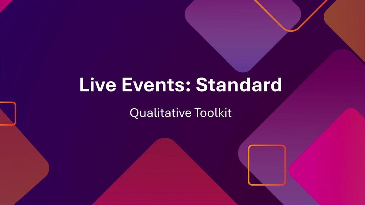 Live Events: Standard