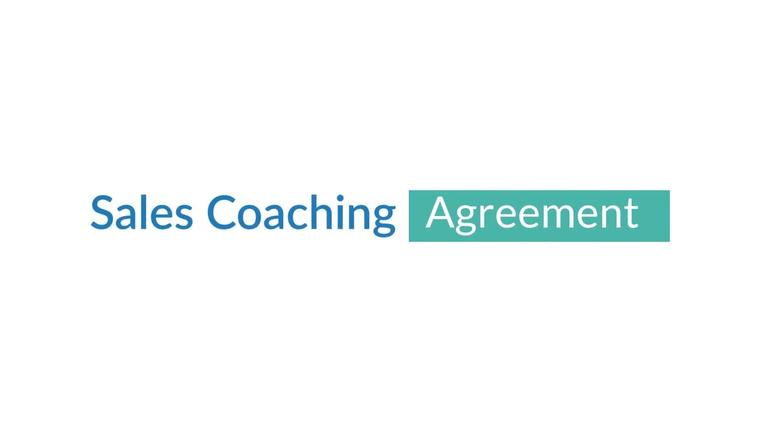 Sales Coaching - Agreement