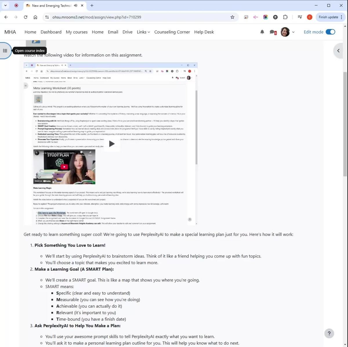T1 Metalearning Worksheet Explanation