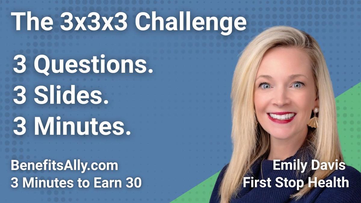 First Stop Health - 3x3x3 Challenge with Emily Davis