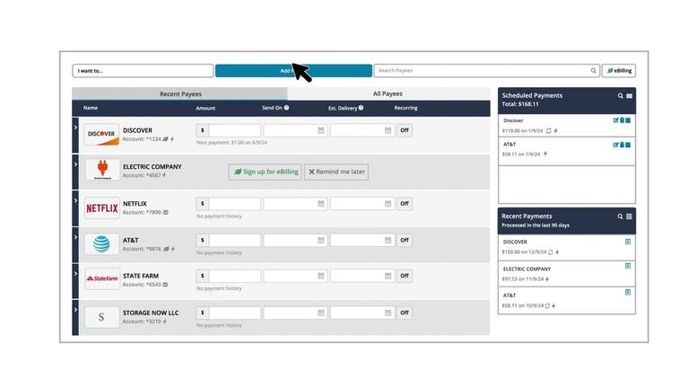 Linking eBills