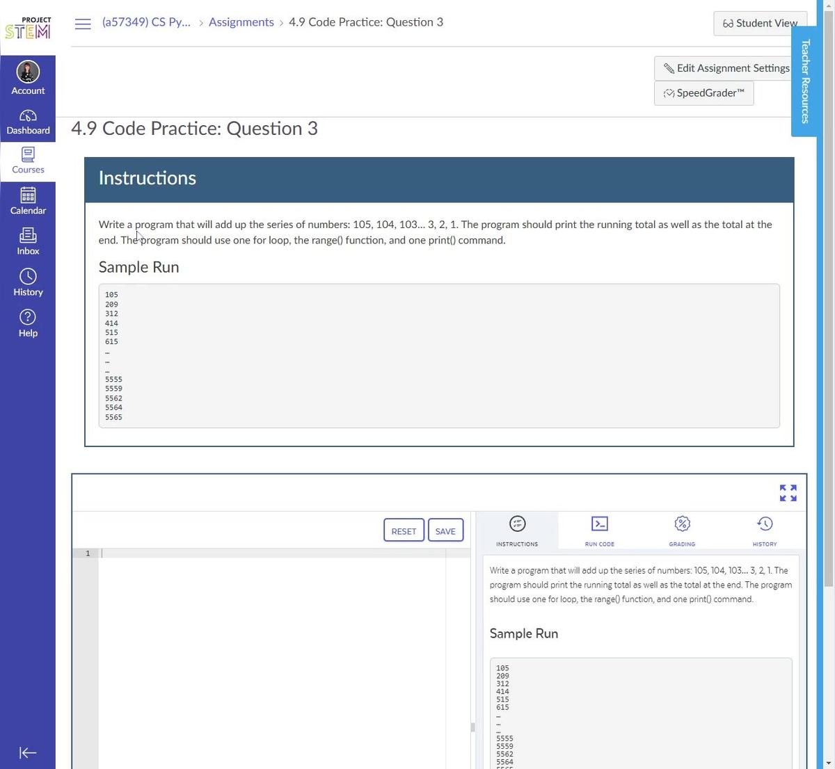 4.9 Code Practice Question 3