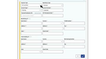 Recipient Setup - ACH and Wire