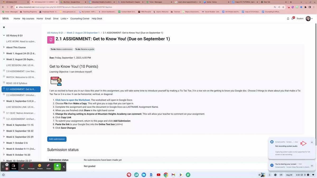 how to complete an assignment