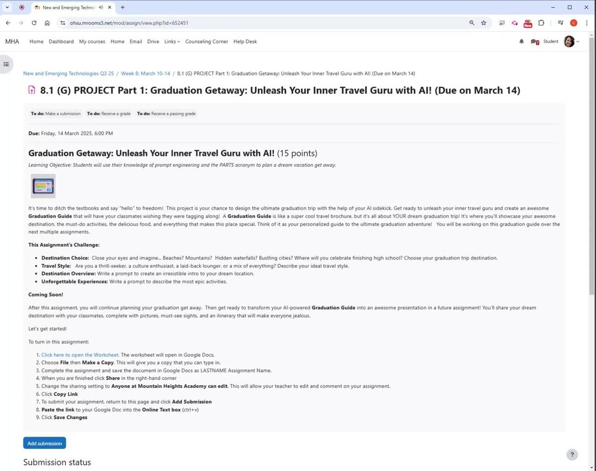 Graduation Getaway Introduction