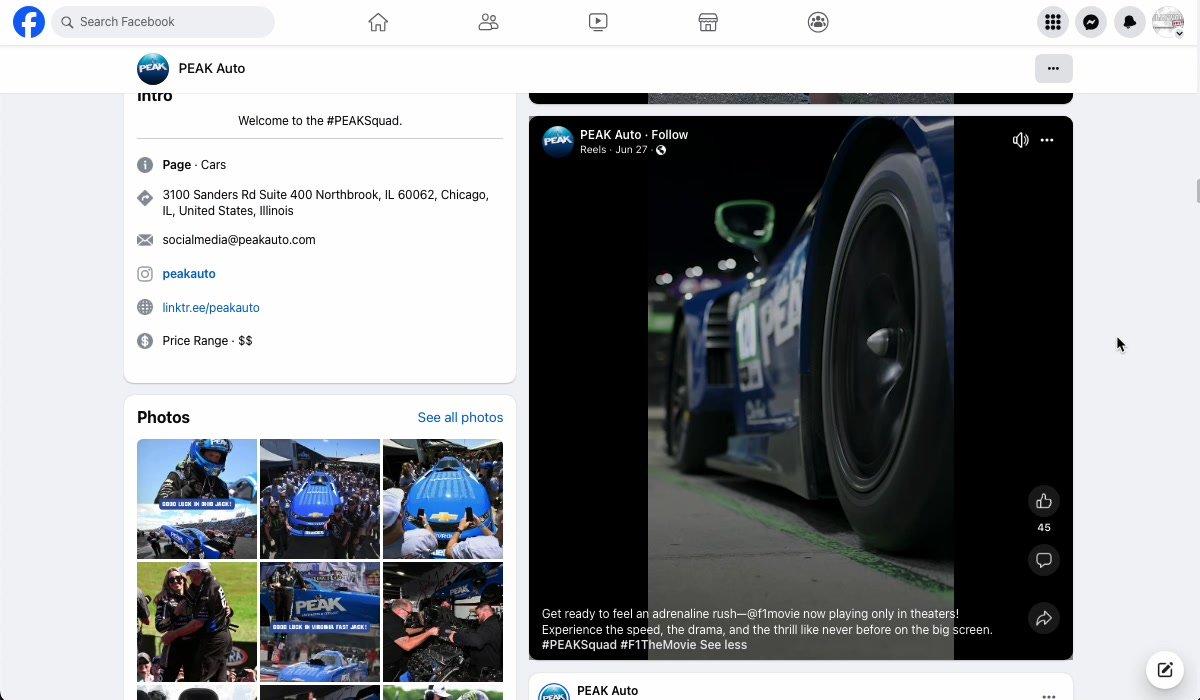 PEAK Ad Spot FB F1 Movie 6.28.25