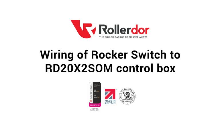 Wiring of Rocker Switch to RD20X2SOM control box