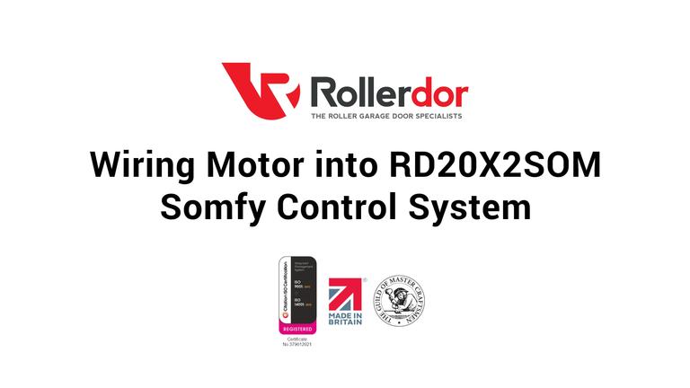 Wiring Motor into RD20X2SOM Somfy Control System