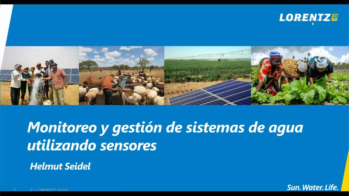 Monitoreo y gestión de sistemas de agua utilizando sensores con sistemas de bombeo solar LORENTZ