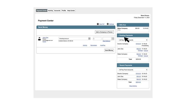 BPCF02 - Creating a Payee - Company