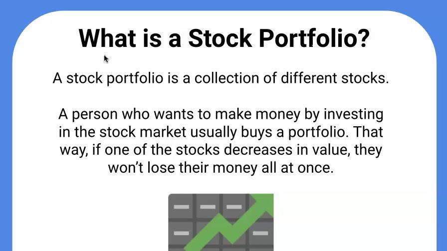 What is a stock portfolio.mp4