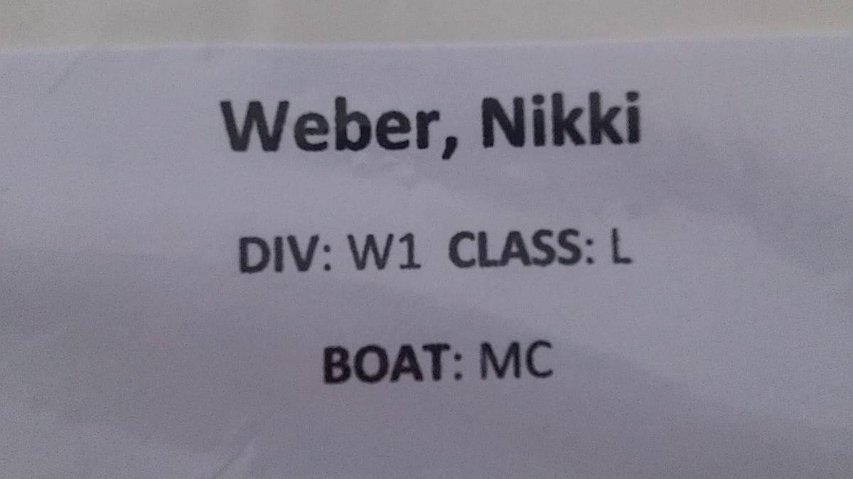 Nikki Weber W1 Round 1 Pass 1