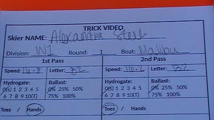 Alexandra Steele W1 Round 1 Pass 2