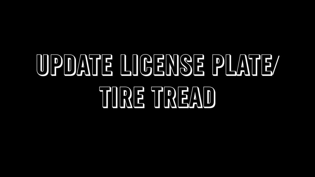Paycom - Update License Plate/Tire Tread